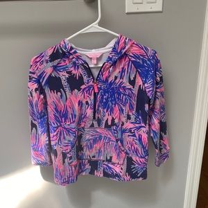 Lilly Pulitzer girls hooded popover XL 12-14